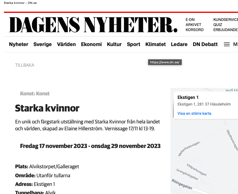Dagens Nyheter 17 november 2023